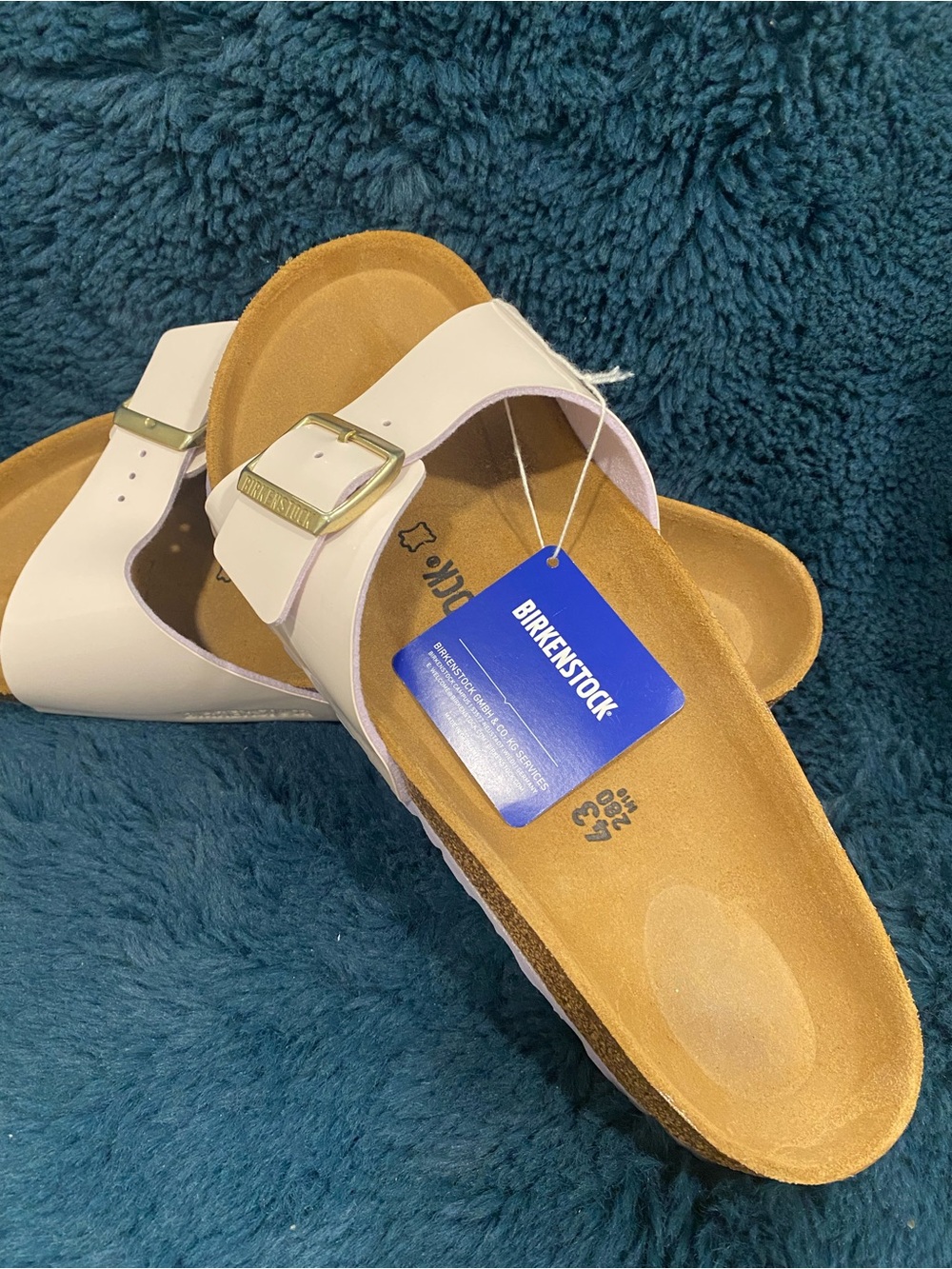 Birkenstock “Madrid BS” Women’s Two Tone Cream & Pink sandals-EU Sz 43-US Sz W12